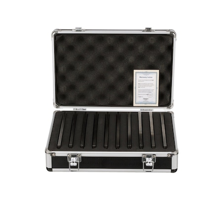 H & H Industrial Products Dasqua 1/8" X 6" 10 Piece Premium Parallel Set With Aluminum Case 8204-0015